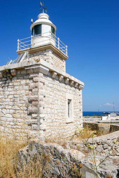 Agia Mavra Castle: The lighthouse on the castle of Agia Mavra.