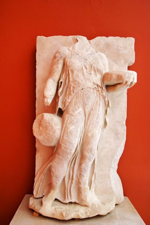 Archaeological Museum: A male body carved on marble