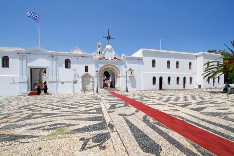 Evangelistria Church: Outside the entrance of the Church