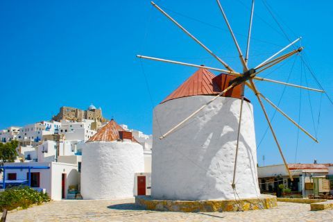 Traditional Windmills: Traditional windmills, Astypalea.
