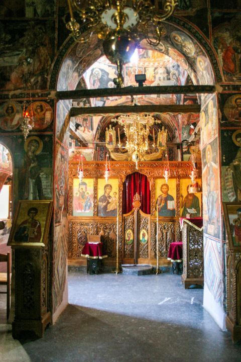 Monastery of Agia Triada: Icons and frescoes.