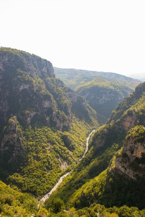 Vikos Gorge: Vikos Gorge is very deep, measuring about 1km deep and 1,100m wide.