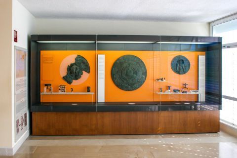 Archaeological Museum: Bronze votive shield.