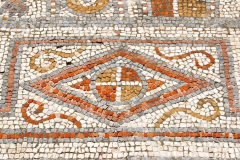 Archaeological Museum: A colorful mosaic pattern