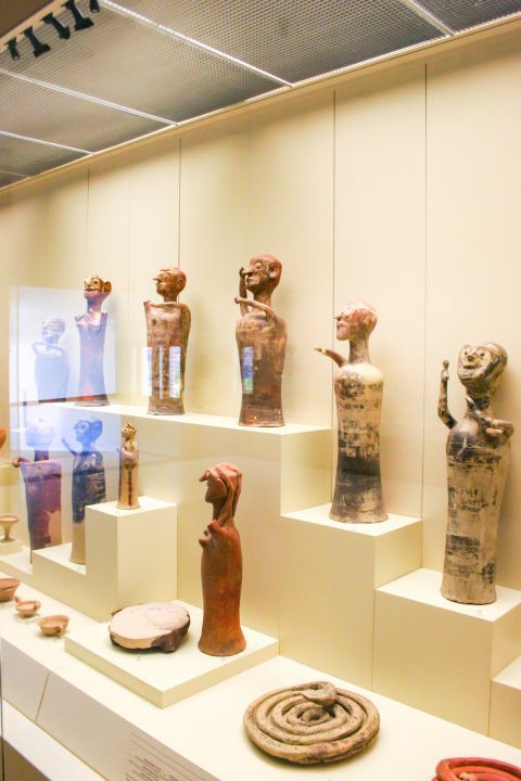 Archaeological Museum: Small, human statuettes.