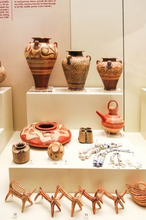 Archaeological Museum: Marble vases and small items.