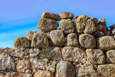 Cyclopean Walls: The cracks or gaps between the boulders were filled with smaller limestone.