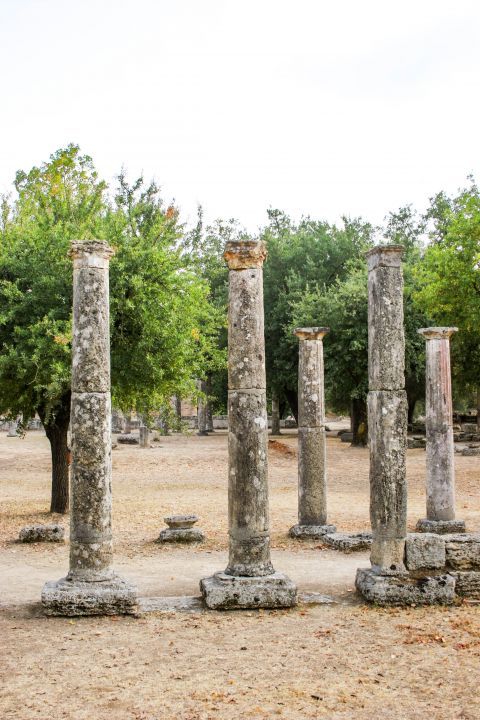 Zeus Temple: Today this ancient site is full of trees and lush vegetation.