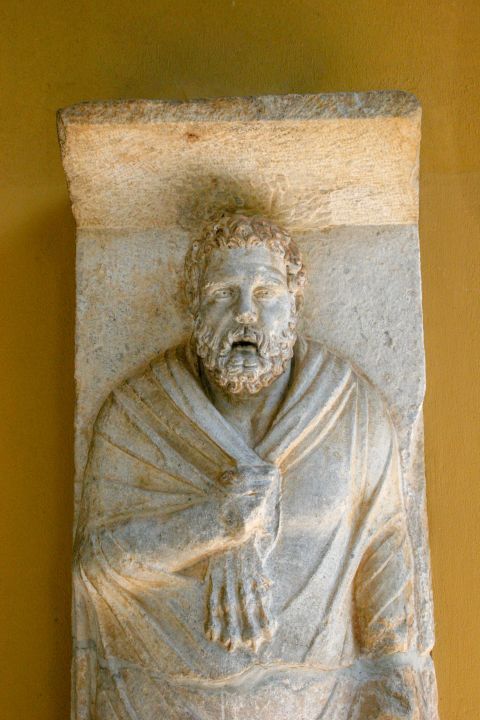 Archaeological Museum: Marble statue.