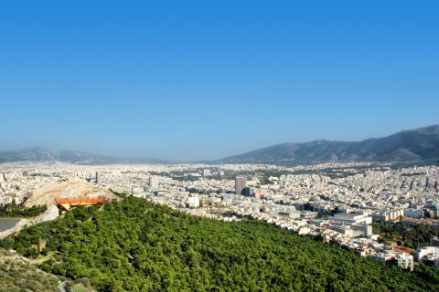 Lycabettus Hill: Panoramic view from Lycabetus