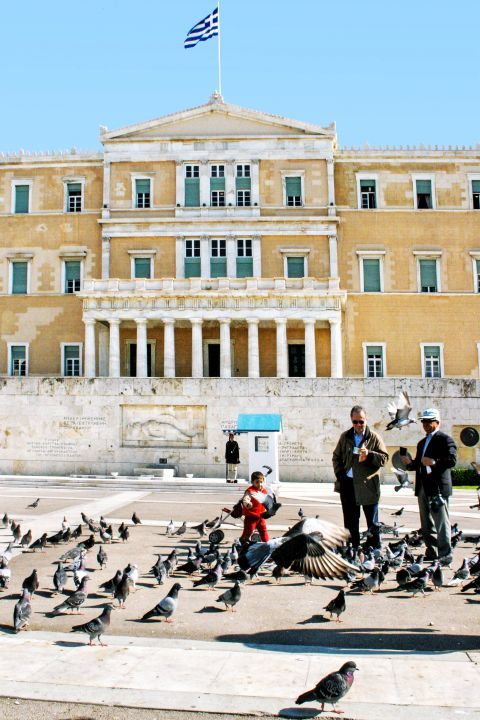 Hellenic Parliament: Outside the Greek Parliament's building