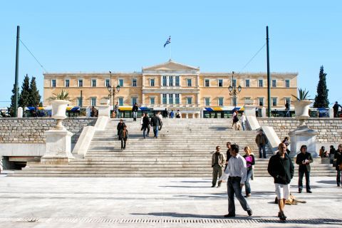 Hellenic Parliament: The parliament of Greece is located in the Old Royal Palace
