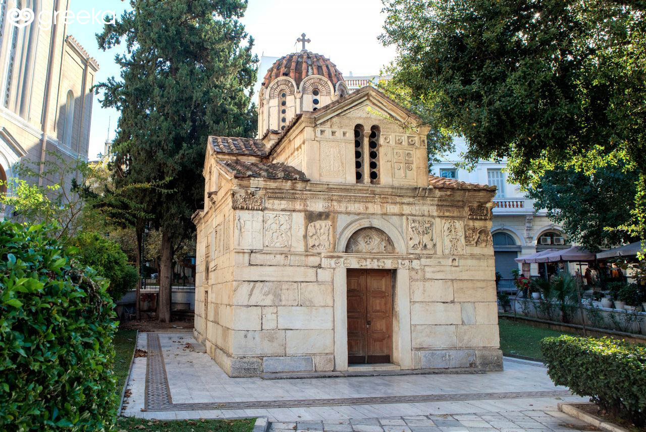 La iglesia de Panagia Gorgoepikoos se encuentra en la plaza Mitropoleos de Atenas Crédito: greeka.com