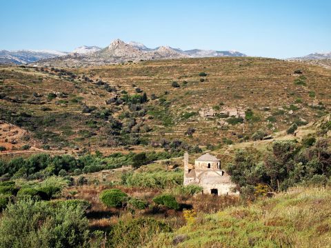 Agios Mamas church: The Church of Agios Mamas is surrounded by lush vegetation