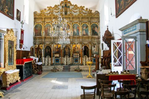 Church of Agios Nikolaos Molos: Inside the church of Agios Nikolaos Molos.