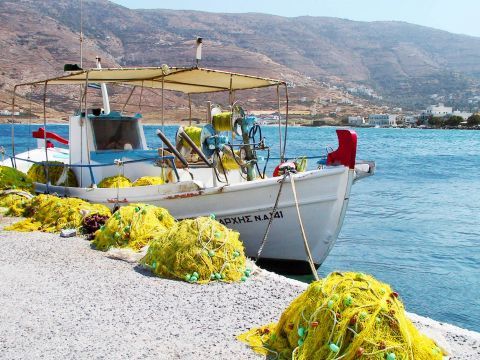 Ormos: A fishing boat