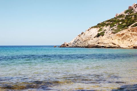 Livadia Beach: Rock formations and Crystal clear waters