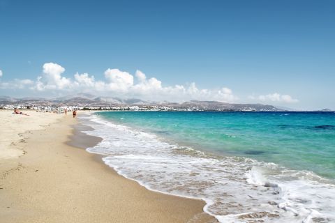 Agios Prokopios: The coast of Agios Prokopios beach