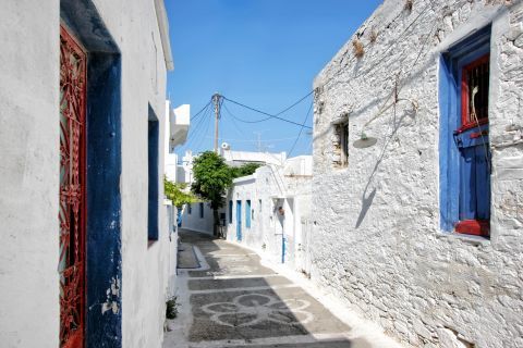 Chora: A picturesque alley.