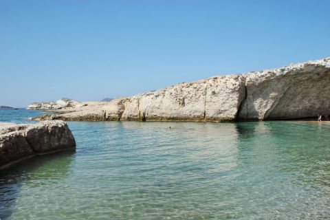 Alogomandra: Cliffs and turquoise waters