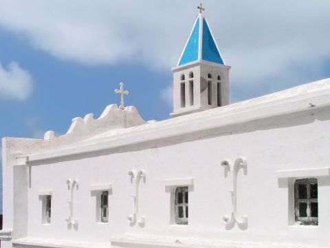 Koumaros: A local church in Cycladic style