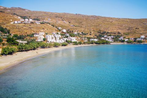 Agios Romanos: Panoramic view of Agios Romanos beach