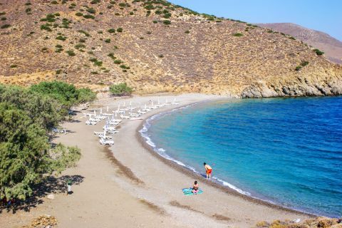 Livadi beach: A tranquil spot with blue waters,