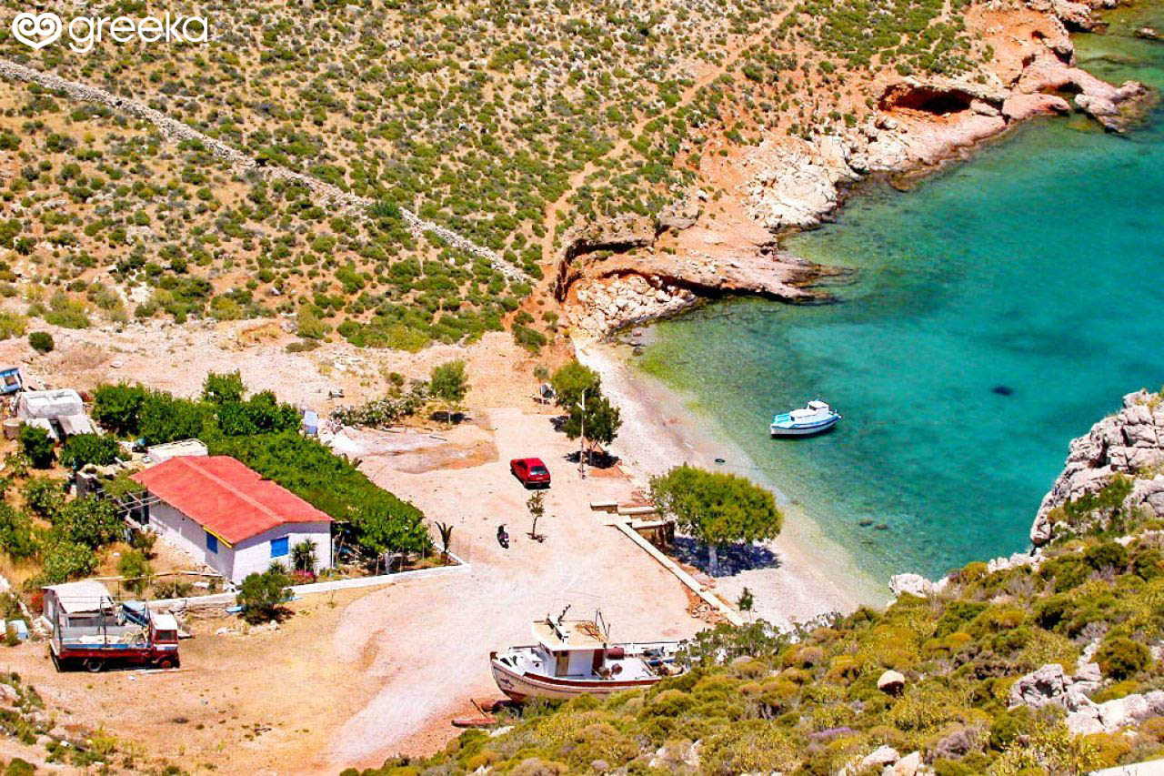 Kalymnos Akti beach  Map Greeka