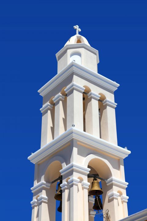 Akrotiri: The belfry of a local church