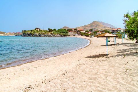 Myrina Romaikos Gialos: Romaikos Gialos beach.