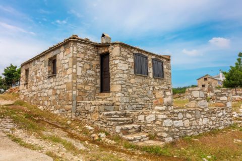 Kastro: A stone built house in Kastro village