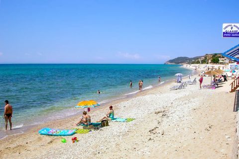 Limenaria beach: Tourists find a peaceful haven on this sandy bay.