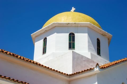 Limenaria: The dome of Agia Kyriaki church.