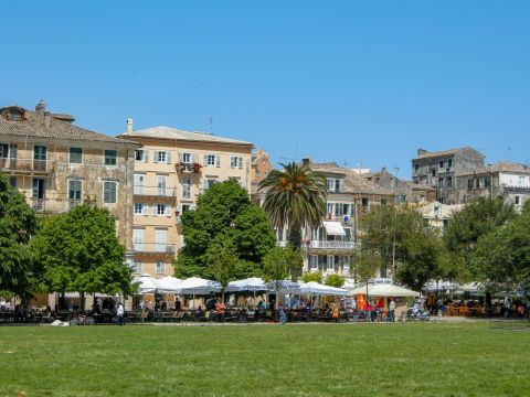 Town: A lovely park in Corfu Town.