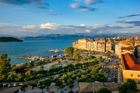 Town: View of Corfu Town.