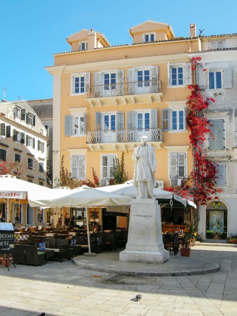 Town: Statue of Georgios Theotokis in Corfu Town.