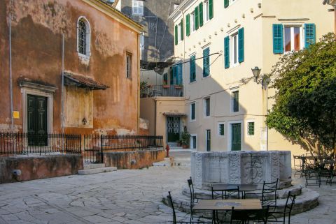 Town: A picturesque spot in Corfu Town.