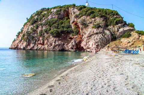 Velanio: This beautiful beach is surrounded by mountains and pine forests.