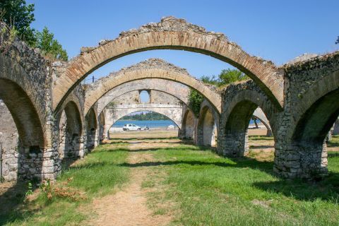 Gouvia: Stone built arches