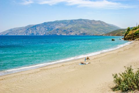 Magazia beach: Magazia is gifted with one of the most beautiful, sandy beaches on Skyros.