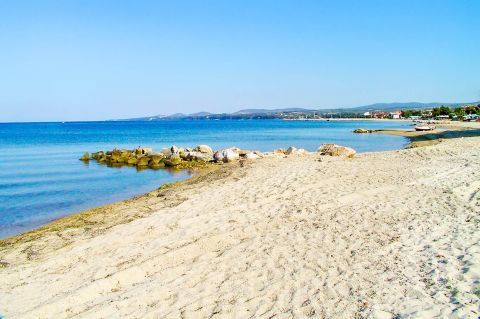 Agios Georgios: This beach is spotted at a secluded place.