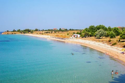 Agios Ioannis: Agios Ioannis beach.