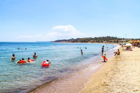 Nea Potidia beach: A family-friendly beach.
