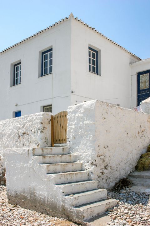 Town: A traditional house, painted in white.