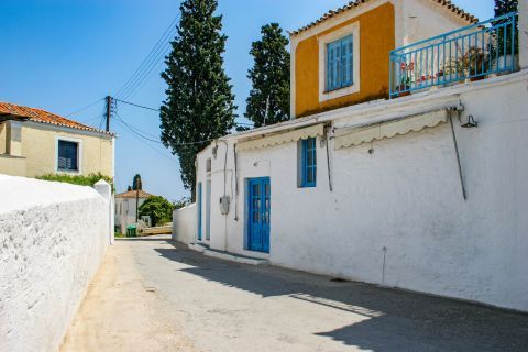 Town: Houses on Spetses still preserve their traditional character.