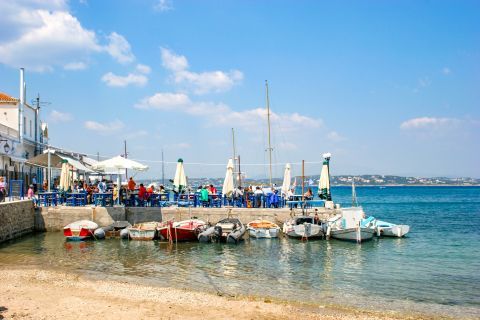 Town: A traditional tavern by the sea. Old Harbor, Spetses.