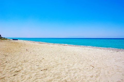 Skala Fourkas: Skala Fourkas is a beautiful beach with soft sand and blue waters.