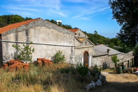 Agios Matheos: An old, isolated church.