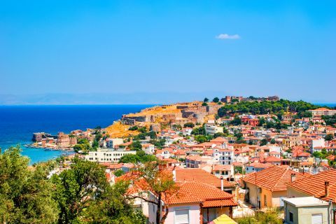 Mytilene: Panoramic view of Lesvos Town