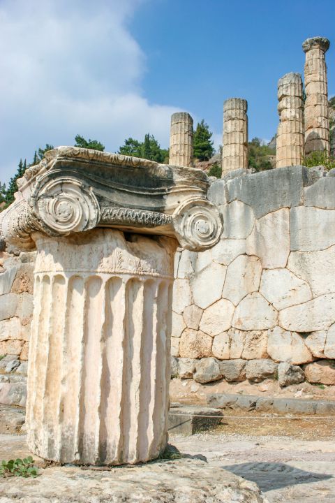 Ancient Site: Some marble columns at the Stoa of the Athenians.
